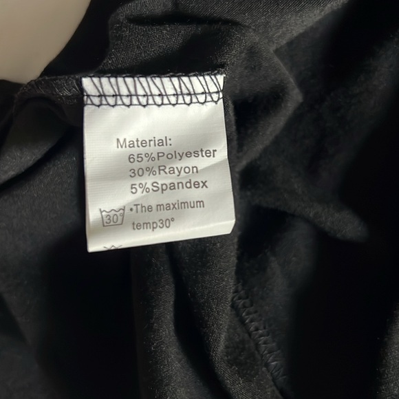 Black Midi Summer Dress, Size M - Picture 5 of 6